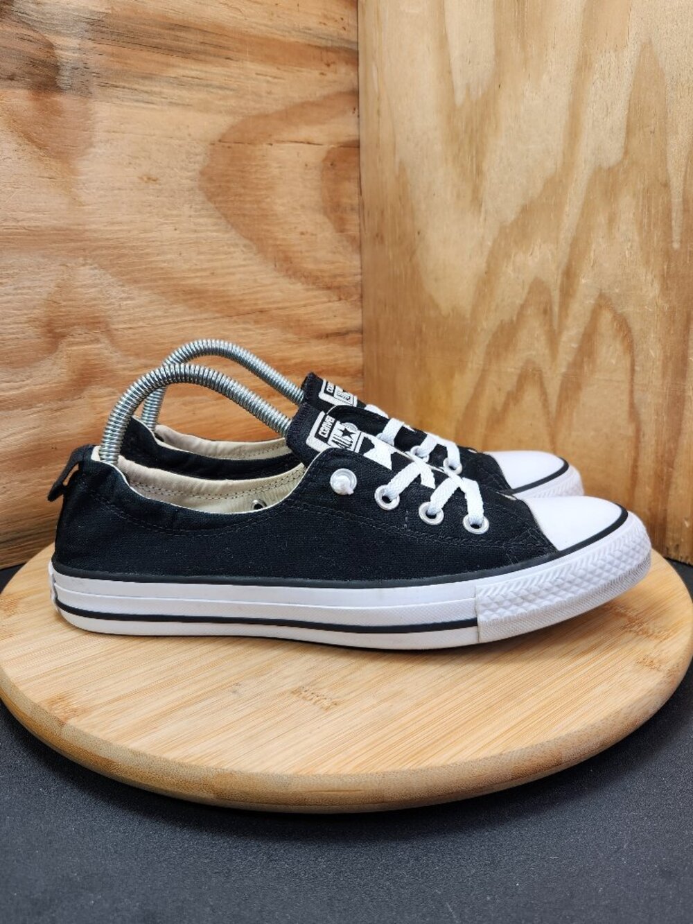 Converse Chuck Taylor All Star Shoreline Womens Black Low Top Sneakers Size 9